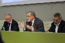 Da sinistra Ferretti (moderatore) Mauro Pesce, Hamza Piccardo